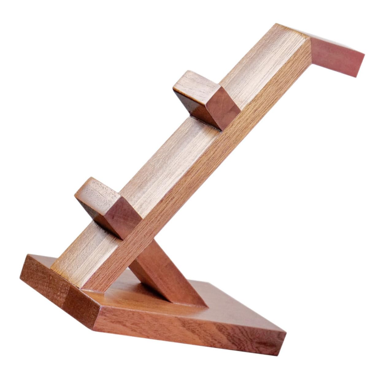 NUOBESTY Soporte Simple Auriculares Juegos Controlador para de Barrón de Madera Marrón Diseño Elegante para Exhibición Almacenamiento en Área de Entretenimiento Gaming