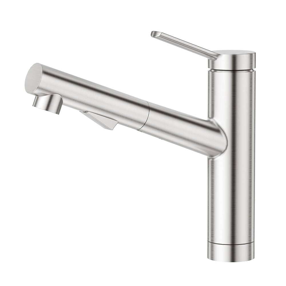 CREA キッチン蛇口 引出しホース式水栓 キッチン用水栓 シングルレバーワンホ Amazon | CREA キッチン蛇口 ホース引出し式水栓 キッチン混合水