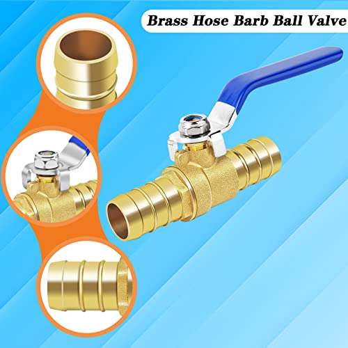 Brass Hose Barb Ball Valve Kit1pcs 3/4 Heater Hose Shut