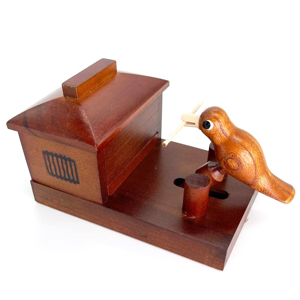 Amazon.co.jp: 【おはなもあな】 不思議なようじ鳥 爪楊枝 楊枝入れ