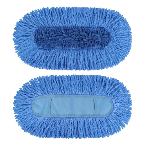Dust Mop Replacement Head Compatible with O Ceda Hardwood Floor N Baseboard Dust Mop - Dual-Action Dust Mops Refil Pads for Ceda Dual-Action Microfiber Sweeper Dusts Mop - 2 Pack