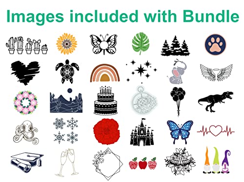 Cricut Maker 3 Smart Cutting Machine With Digital Content - Vinyl Starter Bundle, Includes 30 Digital Images, 5-Piece Tool Set, Transfer Tape, Standard Grip Mats, & Permanent Vinyl Roll (Black) #TOP2