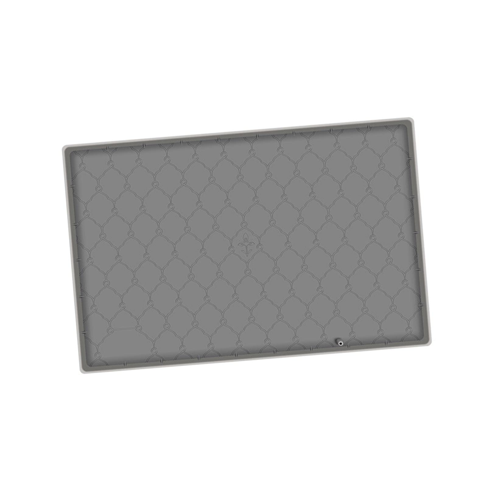 Waschbecken-Matte für Badezimmer, Waschbecken, flexibel, 91,4 x 55,9 cm, für Küchenschrank, Abtropfschale, für Lecks von Restaurant-Küchentheken, grau/64