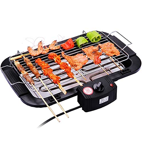 Electric BBQ Grill Electric Smokeless Indoor Barbecue Grill Free