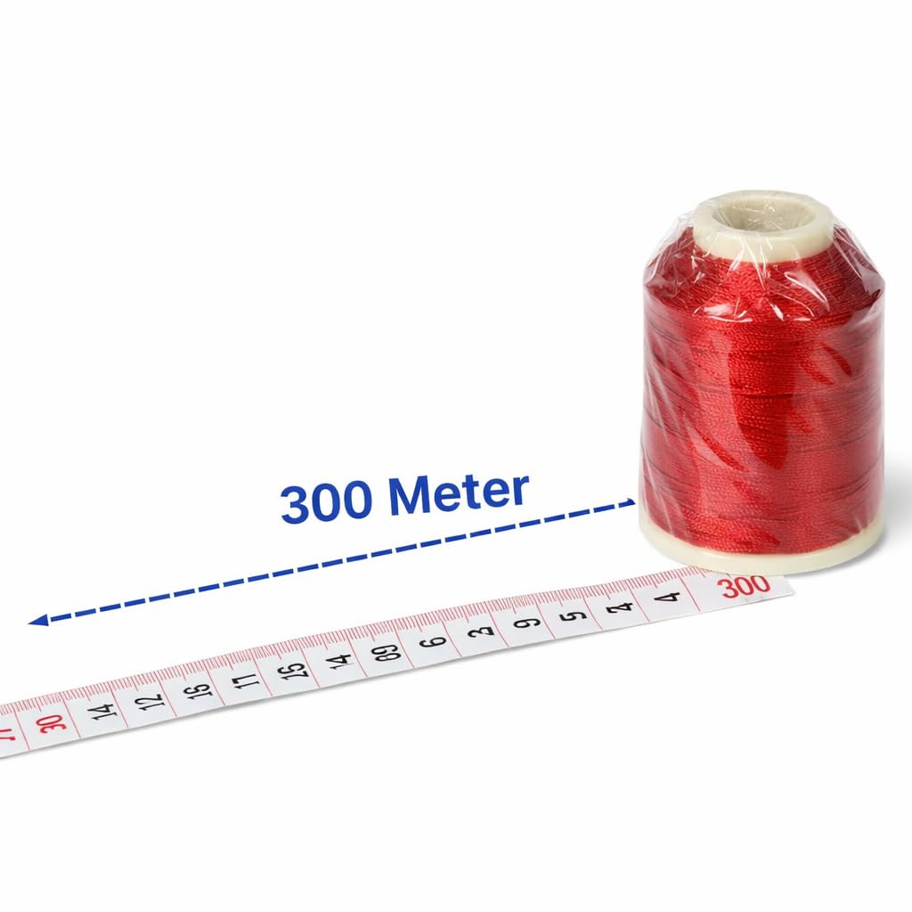 Perlin Häkelgarn Set 30 Farben 9000 m Polyester Nähgarn 0,75 mm 6 Fach Nr 50 für Häkeln Nähen Schmuckherstellung Perlen Auffädeln Altinbasak