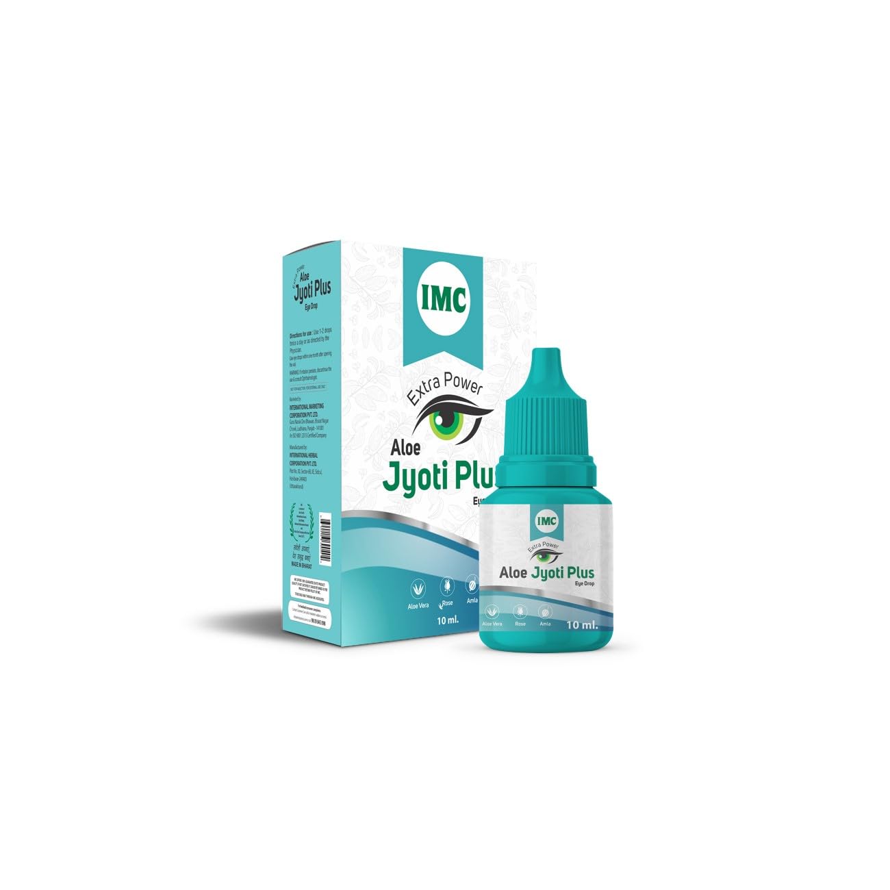 IMC Aloe Jyoti Plus Eye Drop -10ml | Enriched with Extracts like Aloe Vera, Rose, Onion and Amla