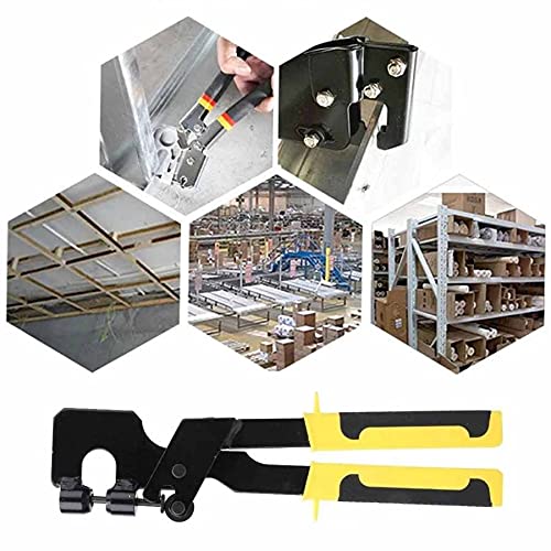 Pince à sertir anti-effort pour assembler les rails sans vis