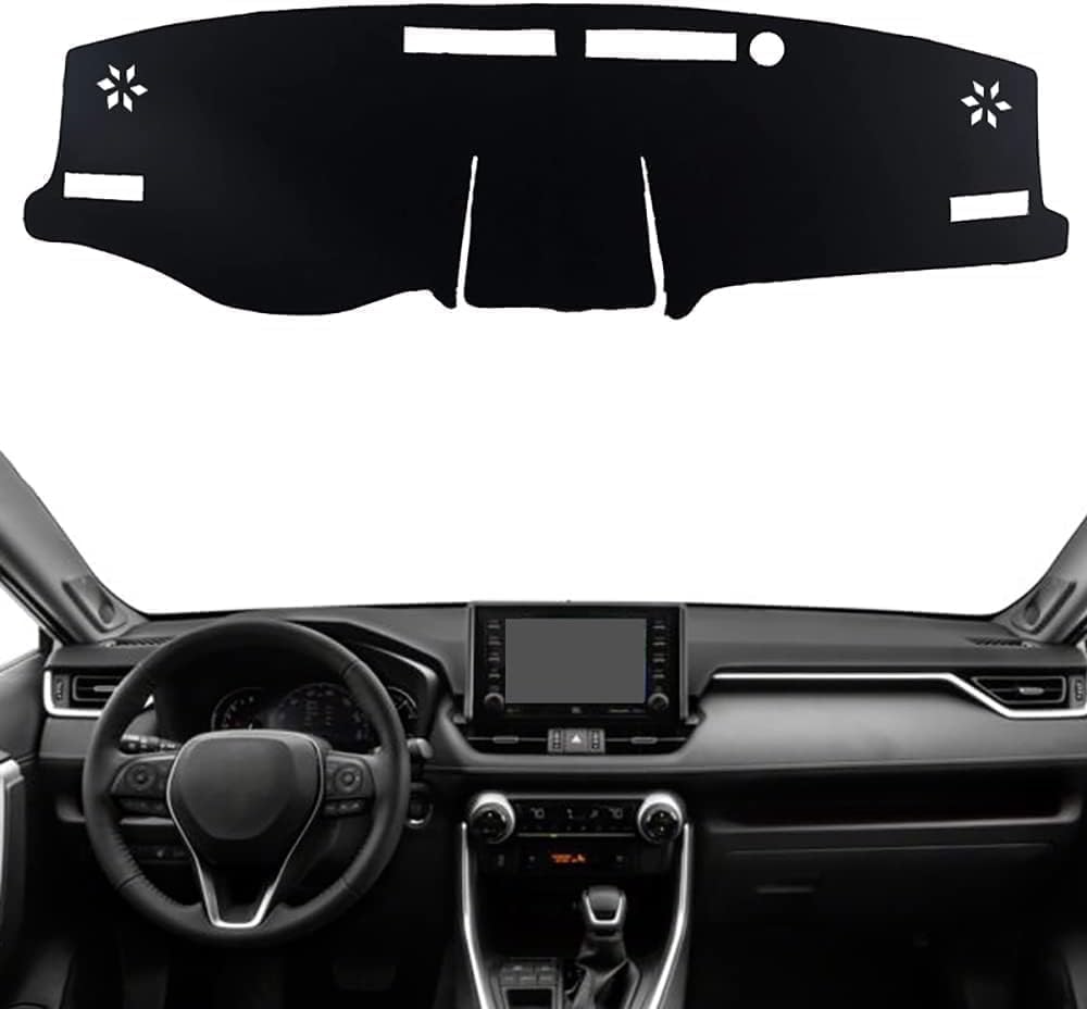 DdaiXQ Car Dashboard Mat For Toyota RAV4 XA50 2019-2020, Anti Slip Anti Glare Dustproof Dashboard Cover Pad Protector Dash Cover Sunshade Dashmat