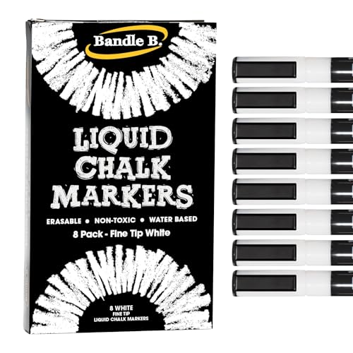 - 8 White Fine Tip, Erasable, Non-toxic, Water-based, Crisp 