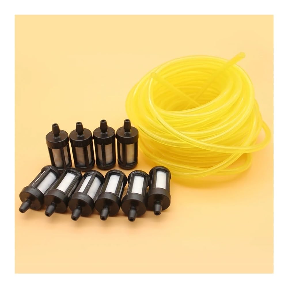 Tuyau de carburant flexible 3mm x 6mm de 5 mètres de long avec filtre intégré