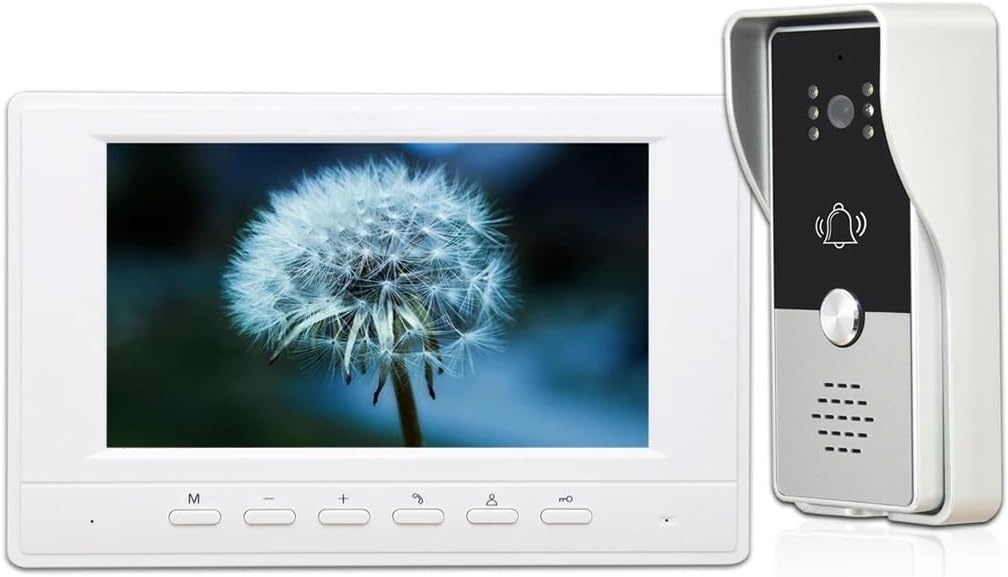 HBJWOV Video Doorbell System Video Door Phone Intercom Kits IR Night Vision Camera for Villa House Office Apartment