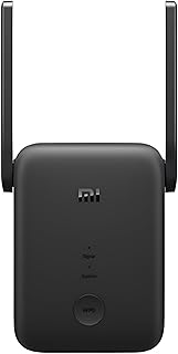 Xiaomi WiFi Range Extender AC1200 - Amplificateur de Signal Dual Band, Vitesse Jusqu'à 1200 Mbps, Couverture WiFi Étendue, Installation Facile - Noir