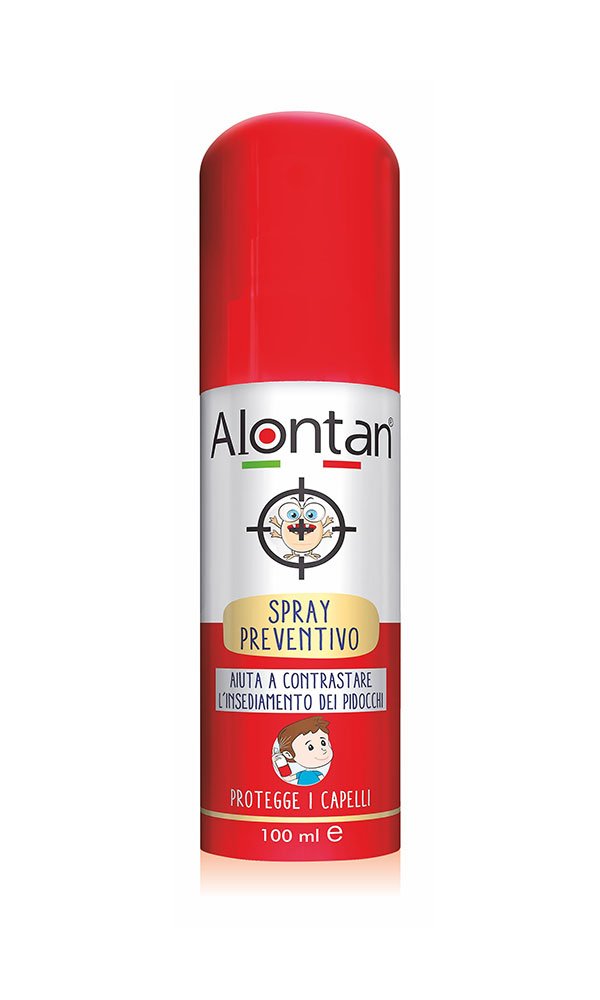 Alontan Prevenzione Pidocchi Spray - aiuta a contrastare l'insediamento dei pidocchi - protegge i capelli - prodotto cosmetico - lozione spray 100 ml