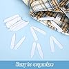 40er Set Kragenstäbchen für Herrenhemden, Hemdhalter Herren Kragenverstärker aus Stäbchen Hemdkragen Einsatz Herren Kragenstäbchen Plastik für Herren Vater Ehemann Hemd, 4 Größen #5