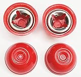 Quadrapoint Hub Cap Replacement Compatible with Popular Red Wagon Brand, Classic Infant Walker Wagon...