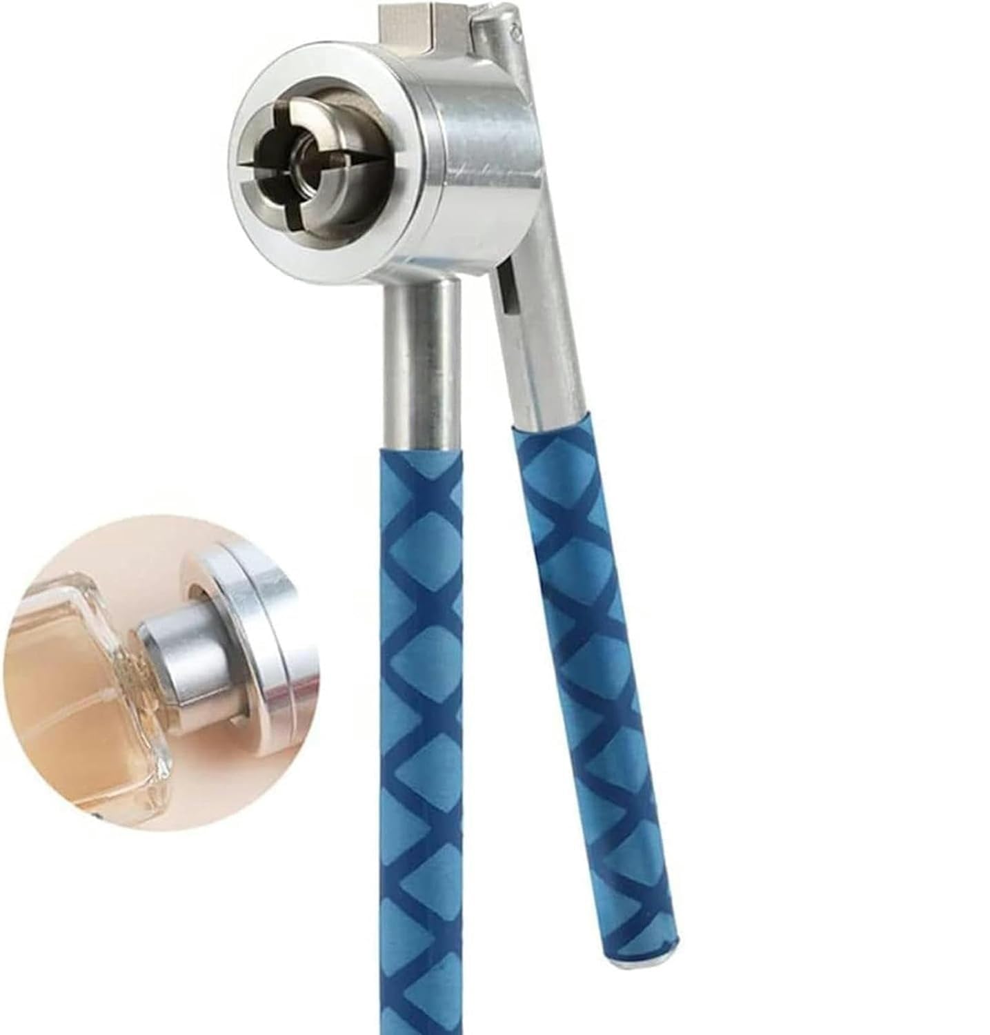 Herramienta de prensadora de botella manual, Máquina de sellado manual aleación aluminio 13-20 mm, herramienta taponado perfume, engarzadora viales(20mm)