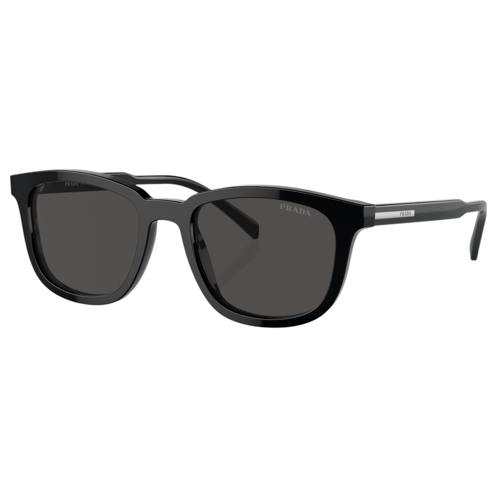 Prada PR A21S ブラック/ダークグレー 53/20/145 メンズ サングラス