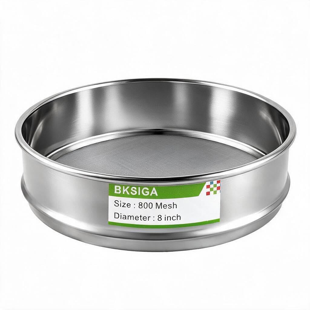 304 Stainless Steel Lab Sieves Pan,8" Diameter Standard Sieve Pan for Industrial Laboratory Homes — Amazon image 13