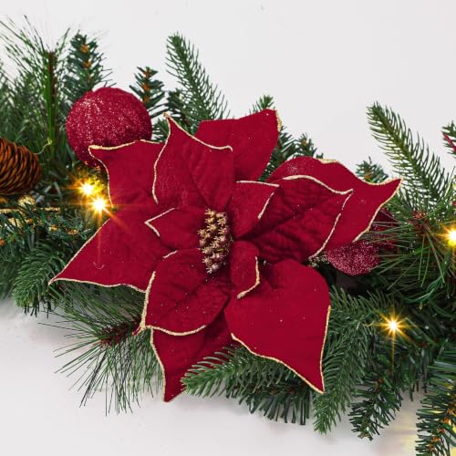 9FT Prelit Christmas Garland with Multi-Color LED Lights - image 7