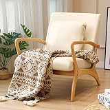 ELUCHANG Accent Chair with Lumbar Pillow,Mid-Century Modern Accent Chair Armchair, Linen Fabric Comf