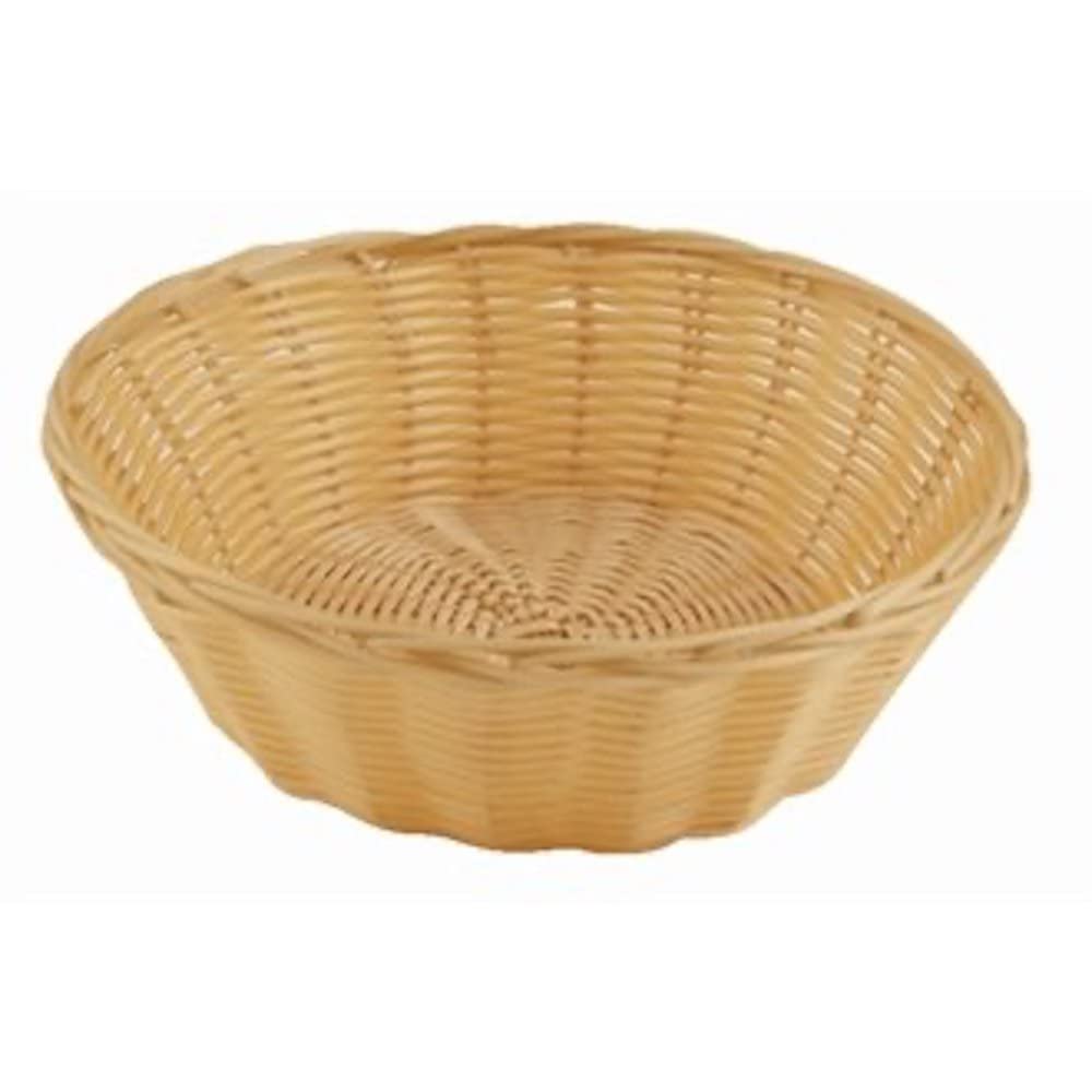 Stalwart T363 Poly Wicker Round Food Basket, 200 mm x 70 mm (Pack of 6)