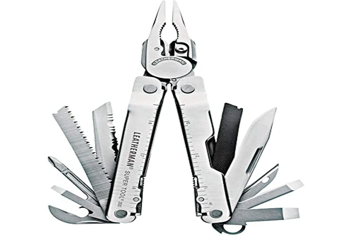 LEATHERMAN Super Tool 300 L831183 Multi-Tool Stainless Steel with Removable Wire Cutters and Quality