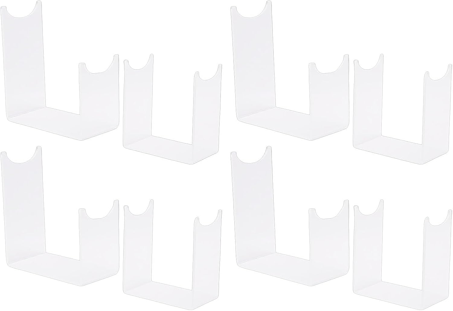 Zunate 8PCS Clear Acrylic Antler Display Bracket, Deer Shed Holder Stand for Home Decoration, Lightweight and Secure Grip for Xmas Winter Display