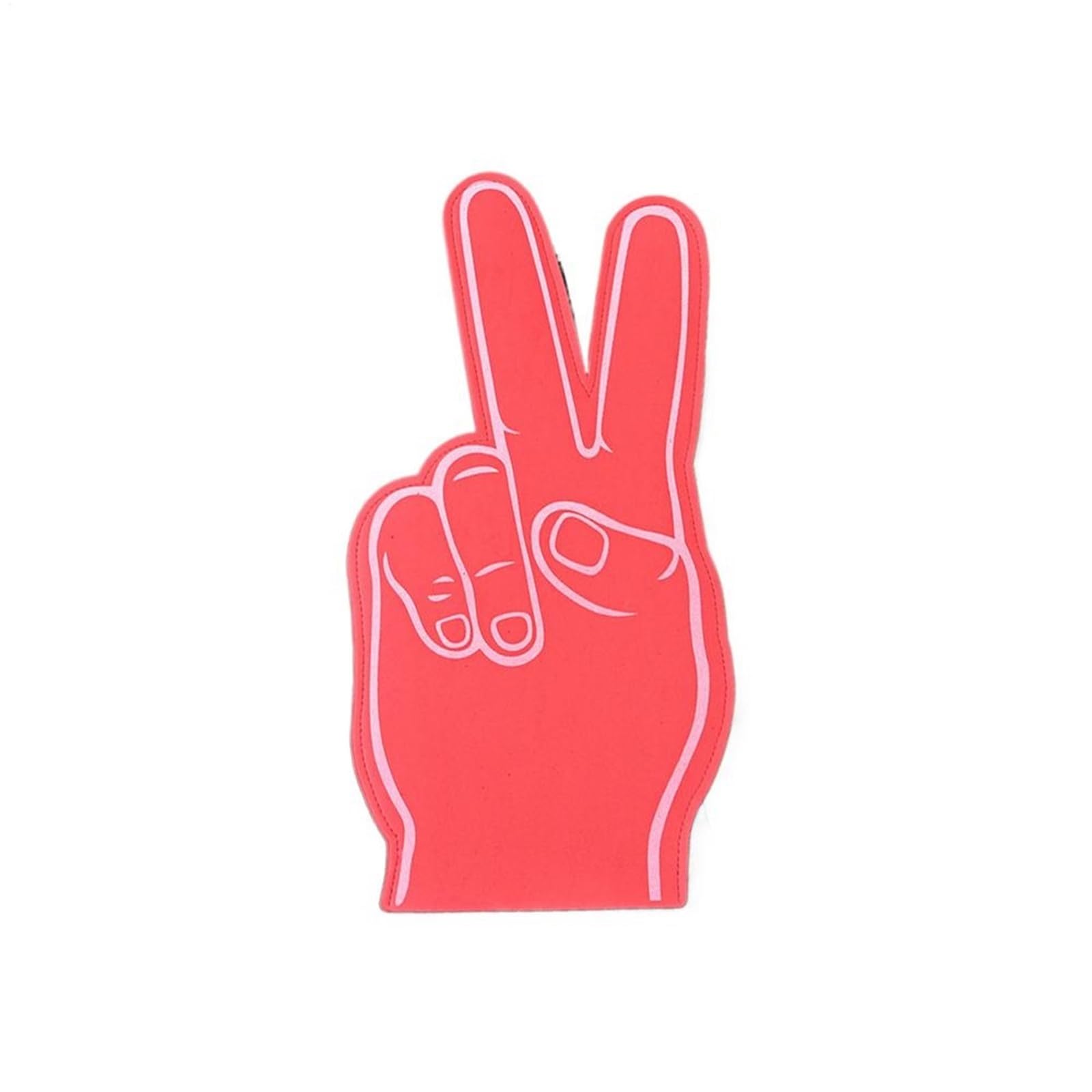 2pcs Cheerleading Hand Gesture Foams Finger For Sporting Events Party Noisemaker Supply For All Occasions for Parties Celebration(Red)
