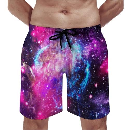Shorts de bain homme nébuleuse à séchage rapide et poches intégrées
