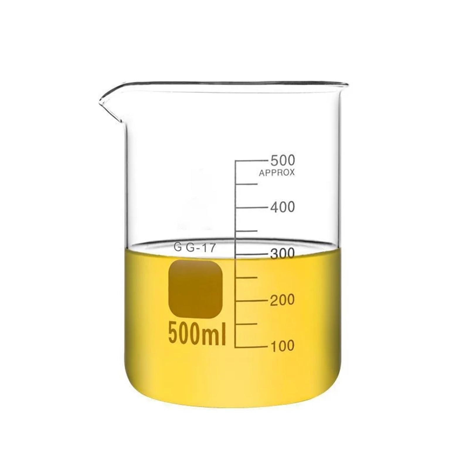 500 ml Glasbecher Laborglas Labormessbecher