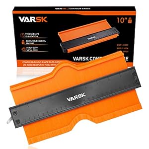 VARSK Contour Gauge Duplicator with Lock 10 inch – Shape Duplicator Profile Gauge Tool – Cool Gifts for Men DIY…