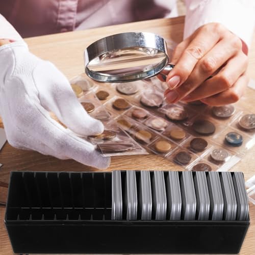 Caja plástica para almacenamiento de monedas x6 miniatura 5