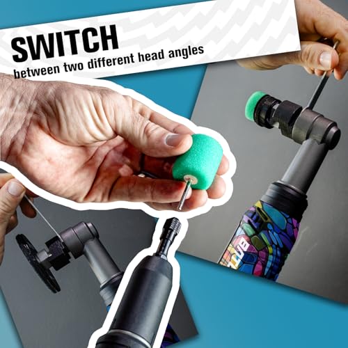 Image of BATOCA S6 Mini Cordless Polisher for Car Detailing 2x2.0Ah Batteries, 0mm Rotary Buffer, 12mm Dual Action Polisher 1-3 Inch, 2 Different Speeds Heads Systems, 4.2k-21k or 1-5k RPM Graffiti Style