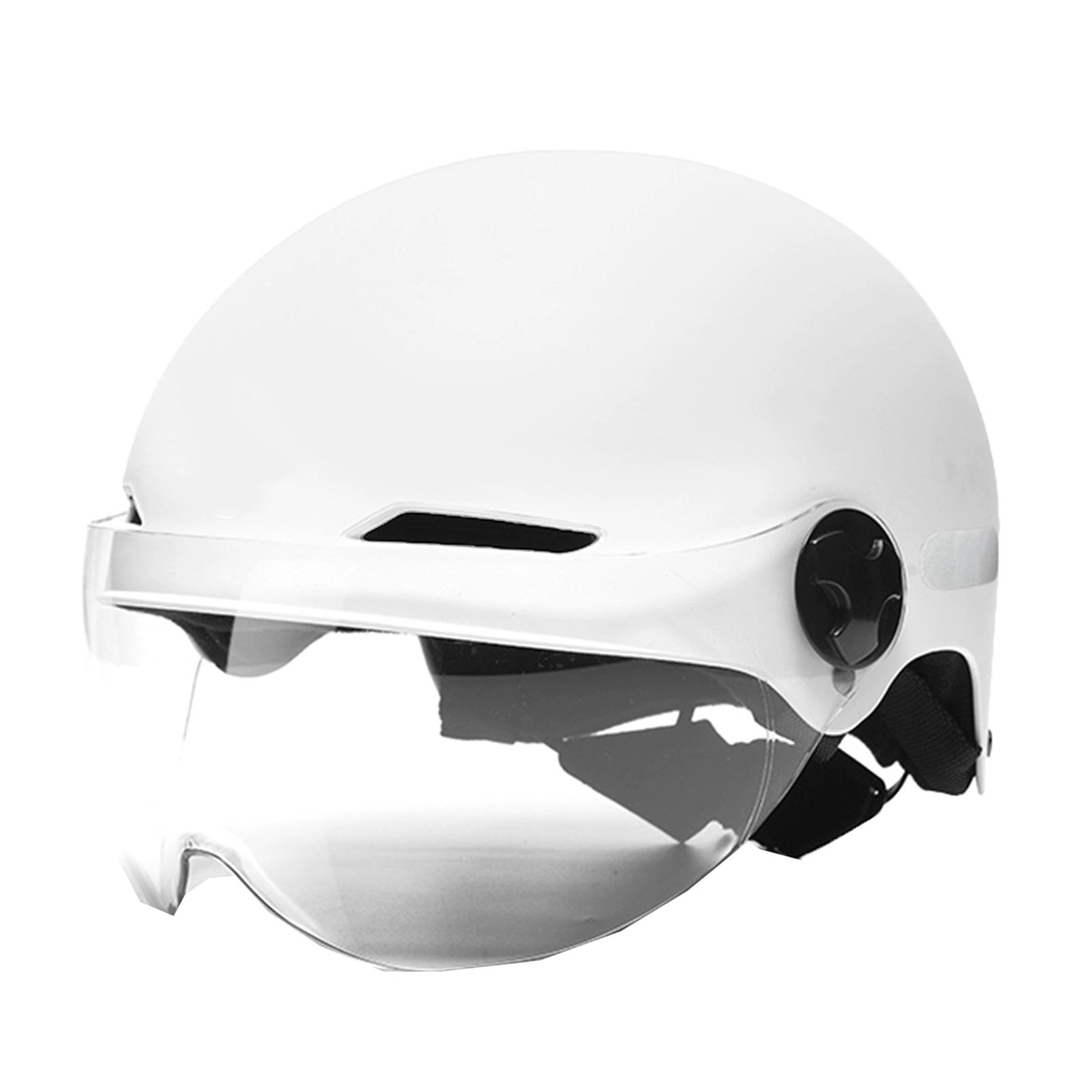 Casque scooter open face JATIBOSH en cuir avec protection ECE et lunettes UV