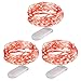 innotree 3 Pack Fairy Lights, 8ft 20 LED String Lights Battery Operated, Copper Wire Lights, Starry String Lights, IP67 Waterproof LED Moon Lights Firefly Lights for Bedroom, Party - Red