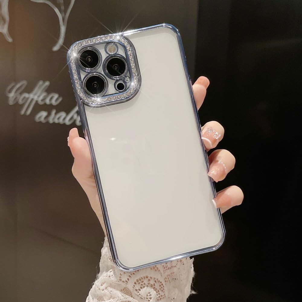 Coque de luxe strass iPhone 7 Plus en silicone transparent souple - 5