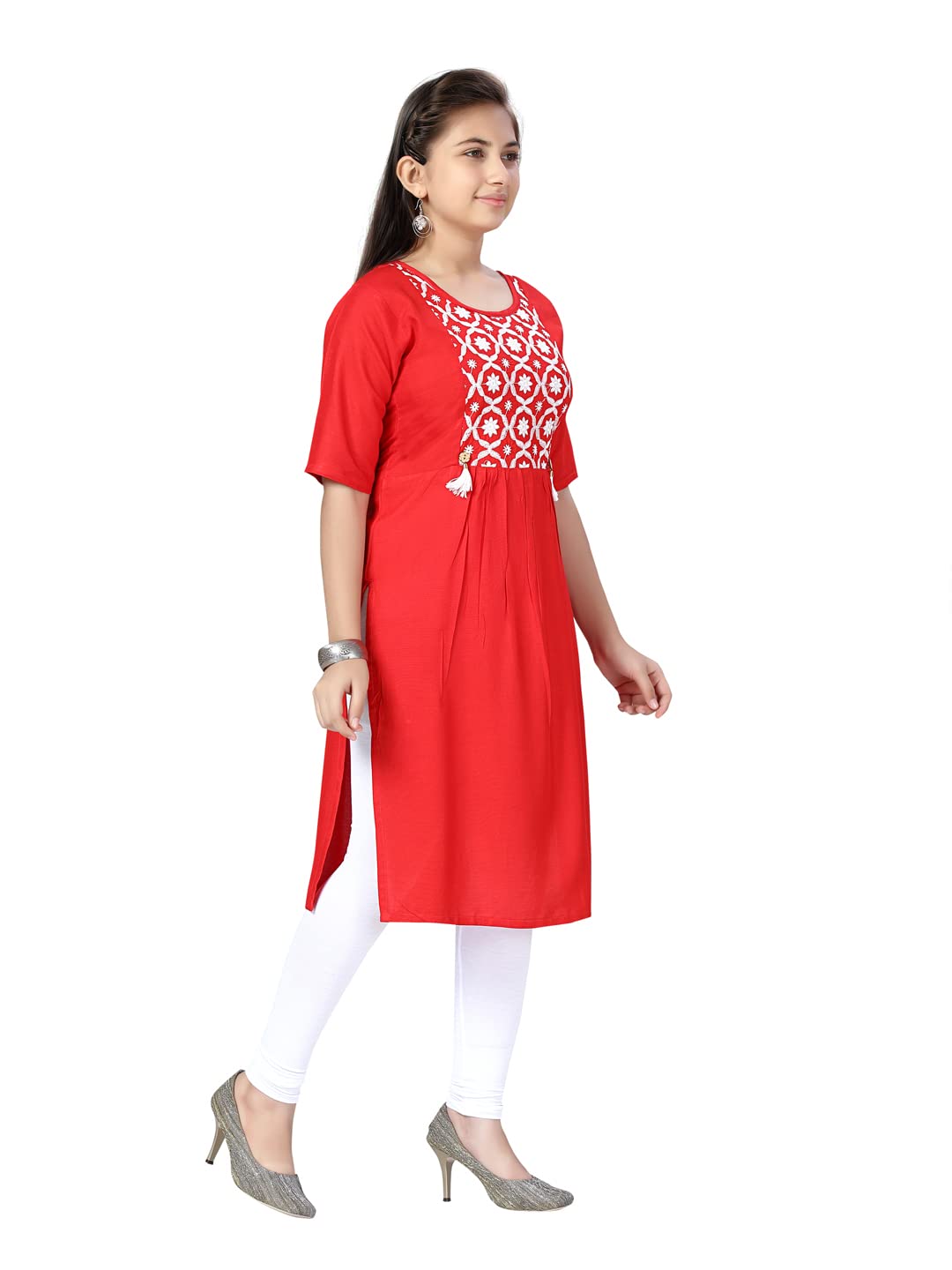 Aarika Set di leggings Kurti per ragazze in cotone stampato