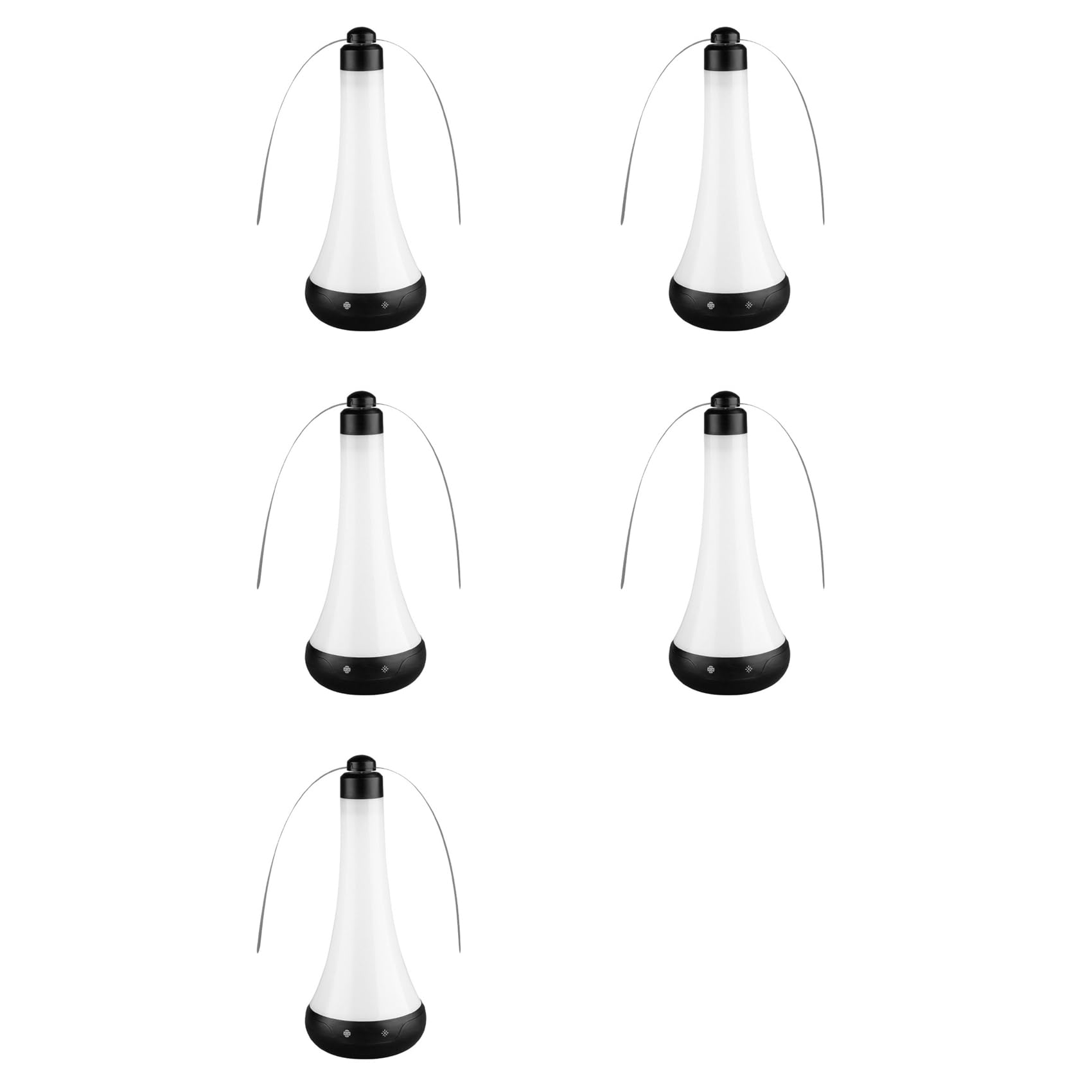 5X Ventilatori Antimosche da Tavolo Ventilatore Repellente per Mosche per Interni Ed Esterni con Luce Anti-Insetti per Picnic, Feste, Ristoranti e Barbecue