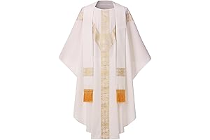 Catholic Priest Chasuble: Adorned Ecclesiastical Attire