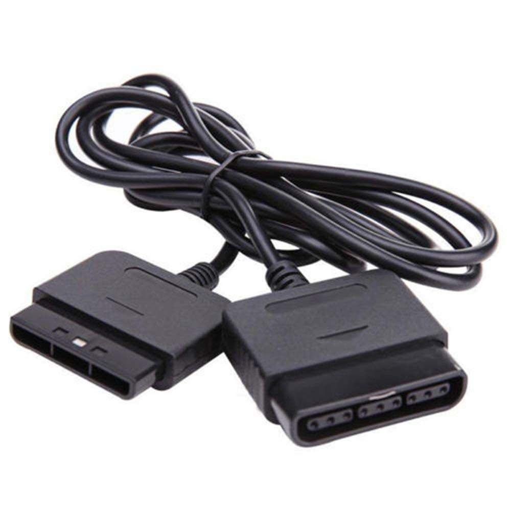 Rallonge Pour Manette Playstation 1 Et PS2 - 6 Pieds (1.8m) - Noire - NEUVE
