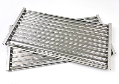 Direct Store Parts DS123 17" Stainless Steel Emitter Plates TRU-Infrared Grill Grates for Charbroil Performance Tru-Infrared 2 Burner Gas Grill 463633316, 463672016 463672216, 463672416, 2PK