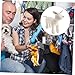 LIGIGWASH Leder Hundemannequin Sitzend Weiß S Robust und Dekorativ für Kleine Hundebekleidung zur Präsentation von Haustierkleidung im Geschäft Langlebiges Modell für Hundeshops