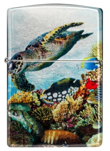 Encendedor Zippo Deep Sea Design 540 Tumbled Chrome miniatura 2