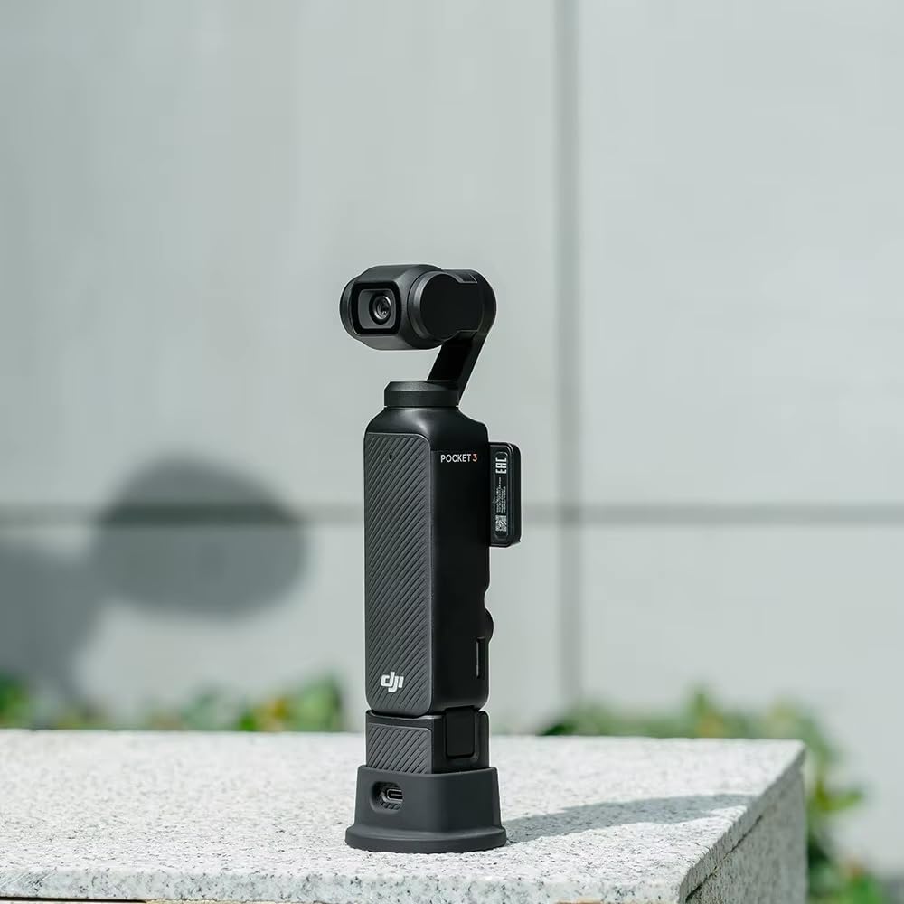 REFLEX CAMERA Desktop Mount Works with DJI Osmo Pocket 3 – Silicone Non-Slip Base, Lightweight Durable 2.36"/2.56" Holder Stand for Stable Filming, Vlogging, Time-Lapse, Photography