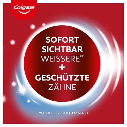 Colgate Zahnpasta Max White Optic 4x75 ml – entfernt bis zu 100% der Oberflächenverfärbungen für eine sofortige Zahnaufhellung* und ein weißeres Lächeln – Bild 5