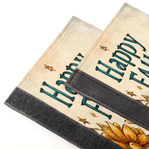 Image of Autumn Refrigerator Door Handle Covers Set of 2 Fridge Door Handle Decor | Fall Decor Washable Dishwasher Mocrowave Oven Protector Handle Cover Keep Your Kitchen Appliance Clean
