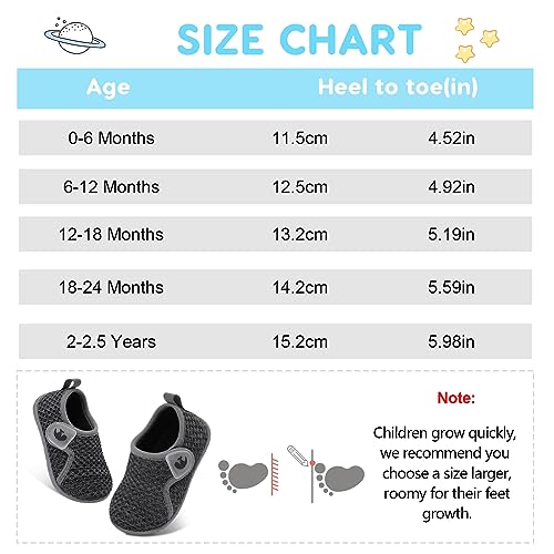 FEETCITY Baby Boys Girls First Walking Shoes Infant Sneakers Crib Shoes Breathable Lightweight Slip On Shoes - Image 3