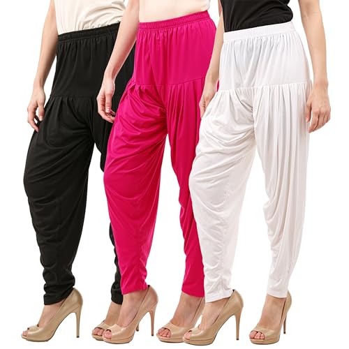 Image of Buy That Trendz Patiala Salwar for Women Relaxed Fit Viscose Patiyala Salwar Harem Bottom Pants