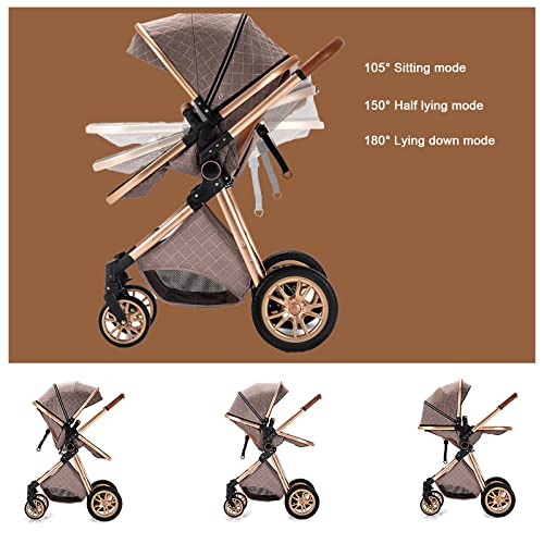 2022 【upgrade】 kinderwagen, 3 in 1 baby buggy lichtgewicht kinderwagen, opvouwbare kinderwagens baby trolley baby… - Afbeelding 6