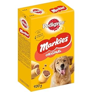 Pedigree Markies Original – Knuspriger Hundekeks mit Mini-Markknochen – 12 x 500g
